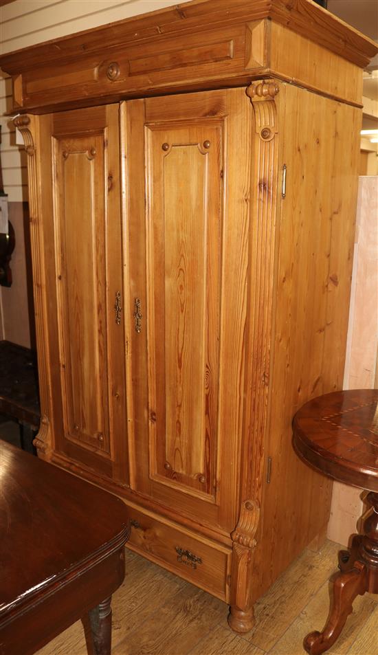 A pine armoire